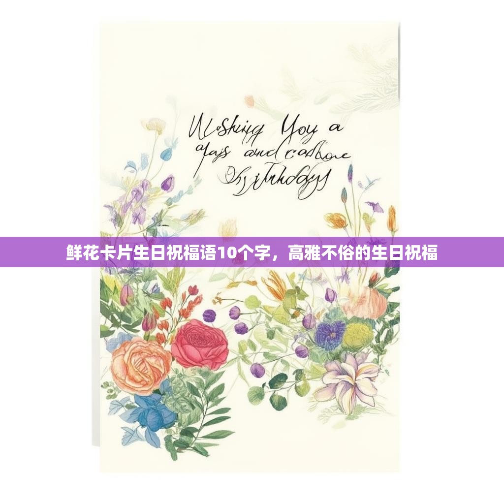 鲜花卡片生日祝福语10个字，高雅不俗的生日祝福