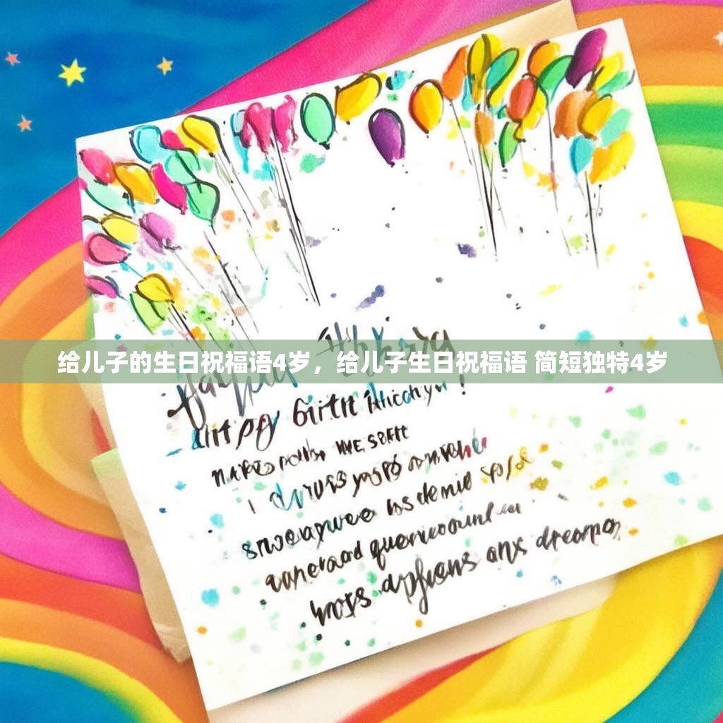 给儿子的生日祝福语4岁，给儿子生日祝福语 简短独特4岁