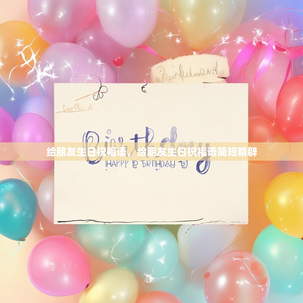给朋友生日祝福语，给朋友生日祝福语简短精辟