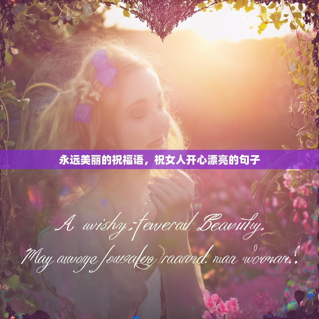 永远美丽的祝福语，祝女人开心漂亮的句子
