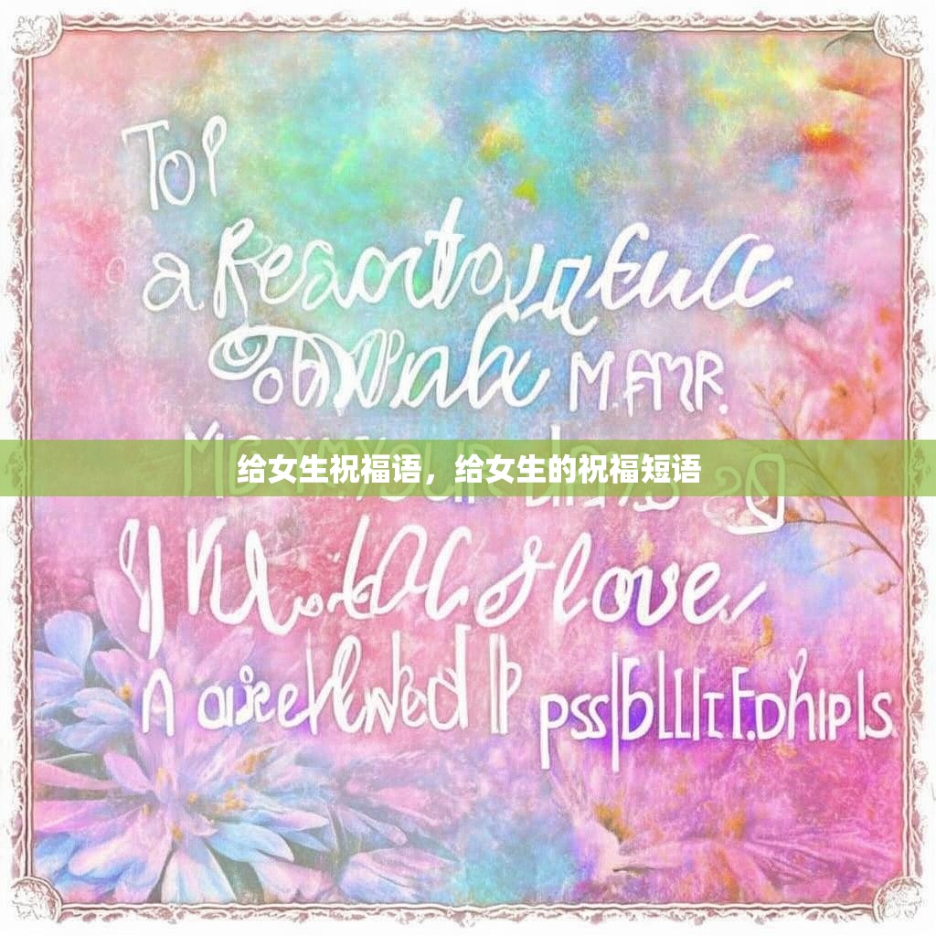 给女生祝福语，给女生的祝福短语