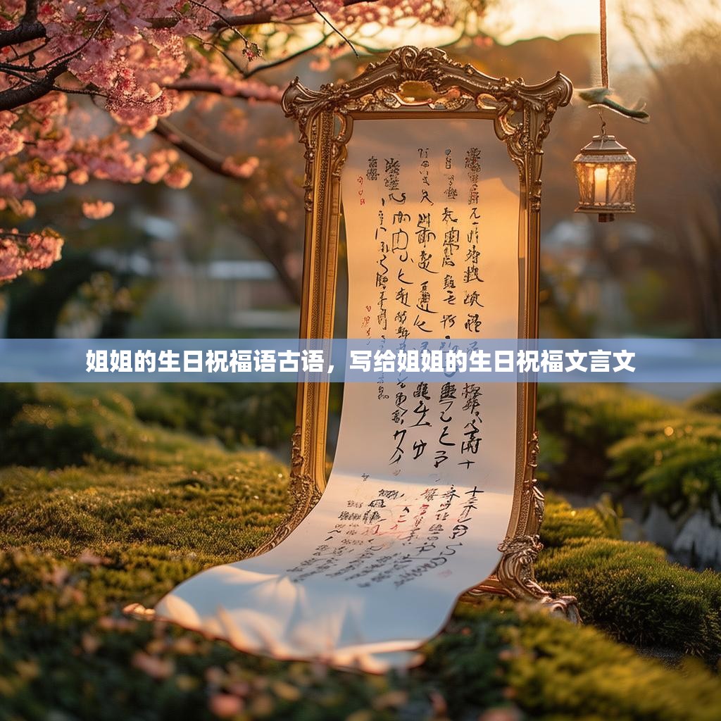 姐姐的生日祝福语古语，写给姐姐的生日祝福文言文
