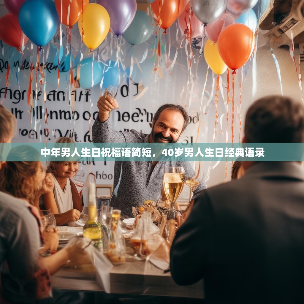 中年男人生日祝福语简短，40岁男人生日经典语录