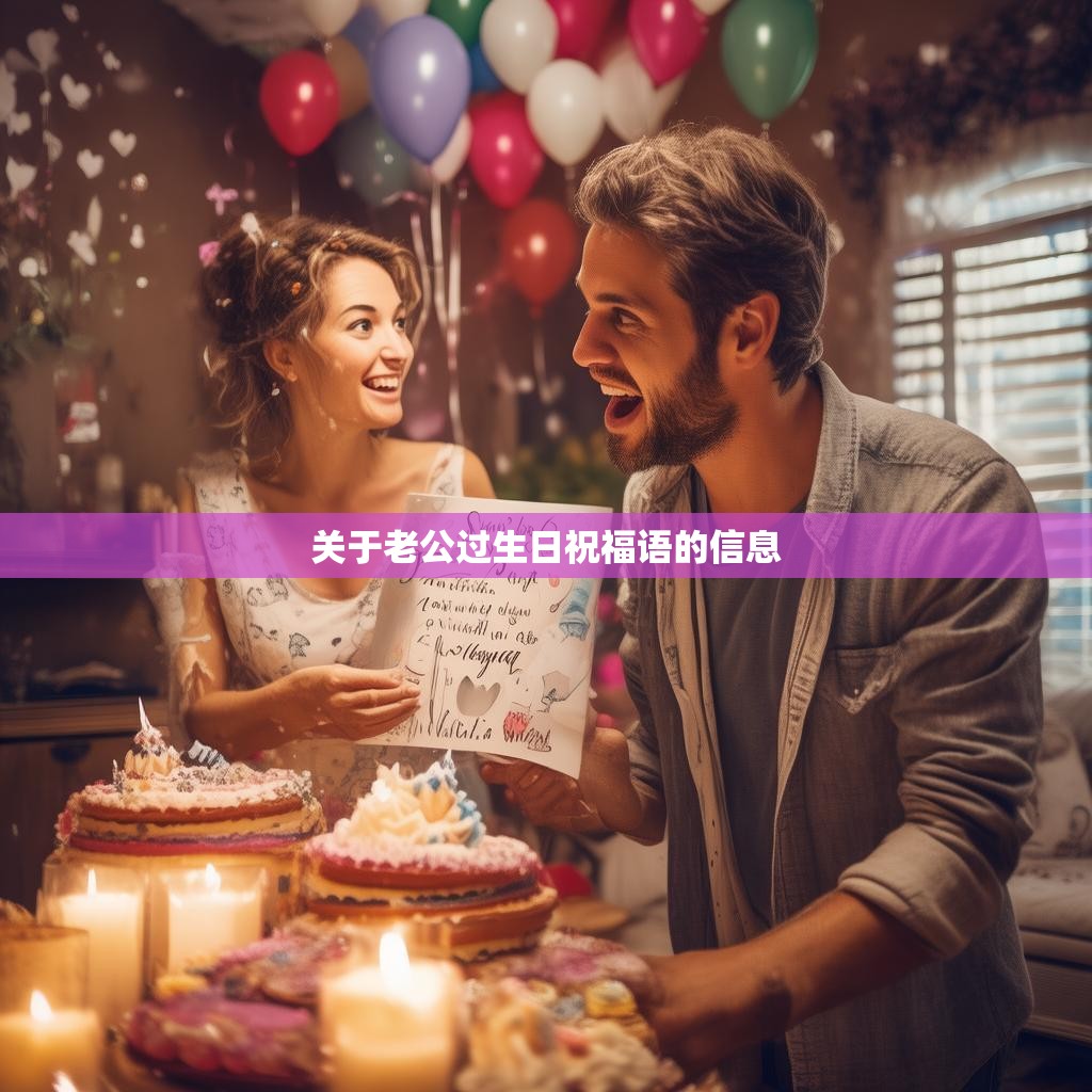 关于老公过生日祝福语的信息