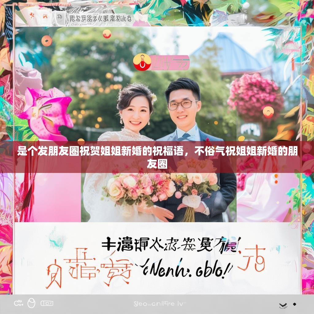 是个发朋友圈祝贺姐姐新婚的祝福语,不俗气祝姐姐新婚的朋友圈