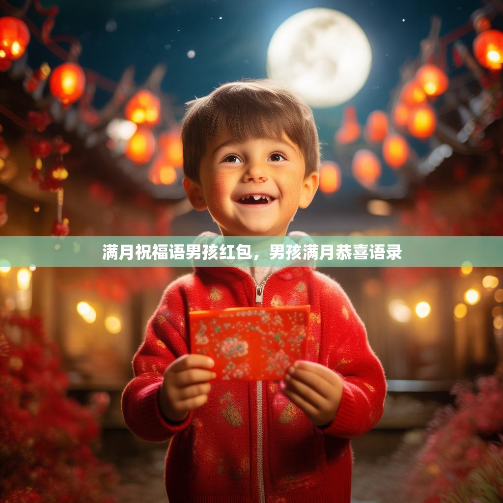 满月祝福语男孩红包，男孩满月恭喜语录