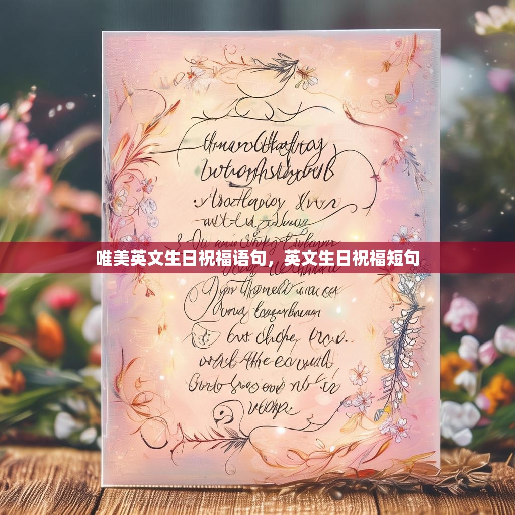 唯美英文生日祝福语句,英文生日祝福短句