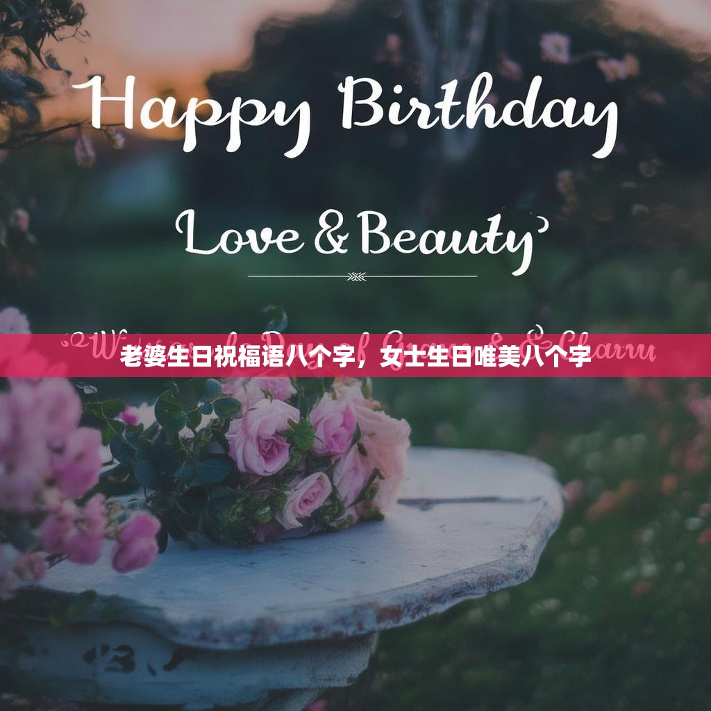 老婆生日祝福语八个字,女士生日唯美八个字