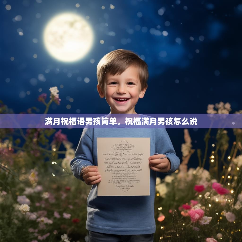 满月祝福语男孩简单,祝福满月男孩怎么说