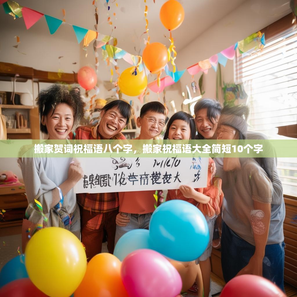 搬家贺词祝福语八个字,搬家祝福语大全简短10个字