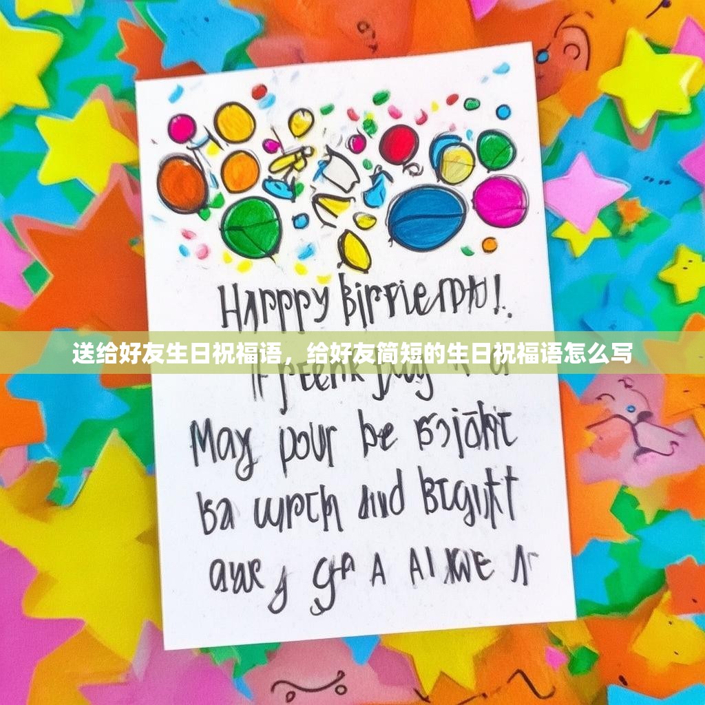 送给好友生日祝福语,给好友简短的生日祝福语怎么写