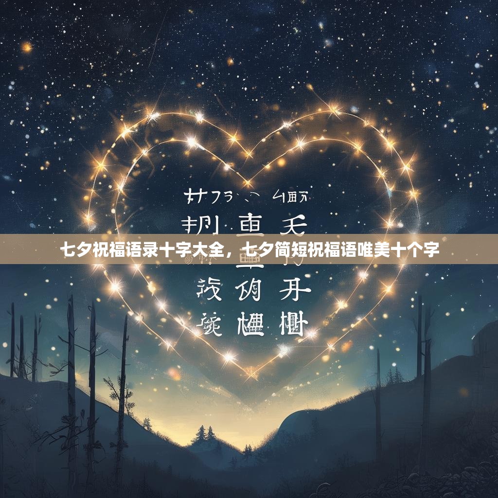 七夕祝福语录十字大全,七夕简短祝福语唯美十个字