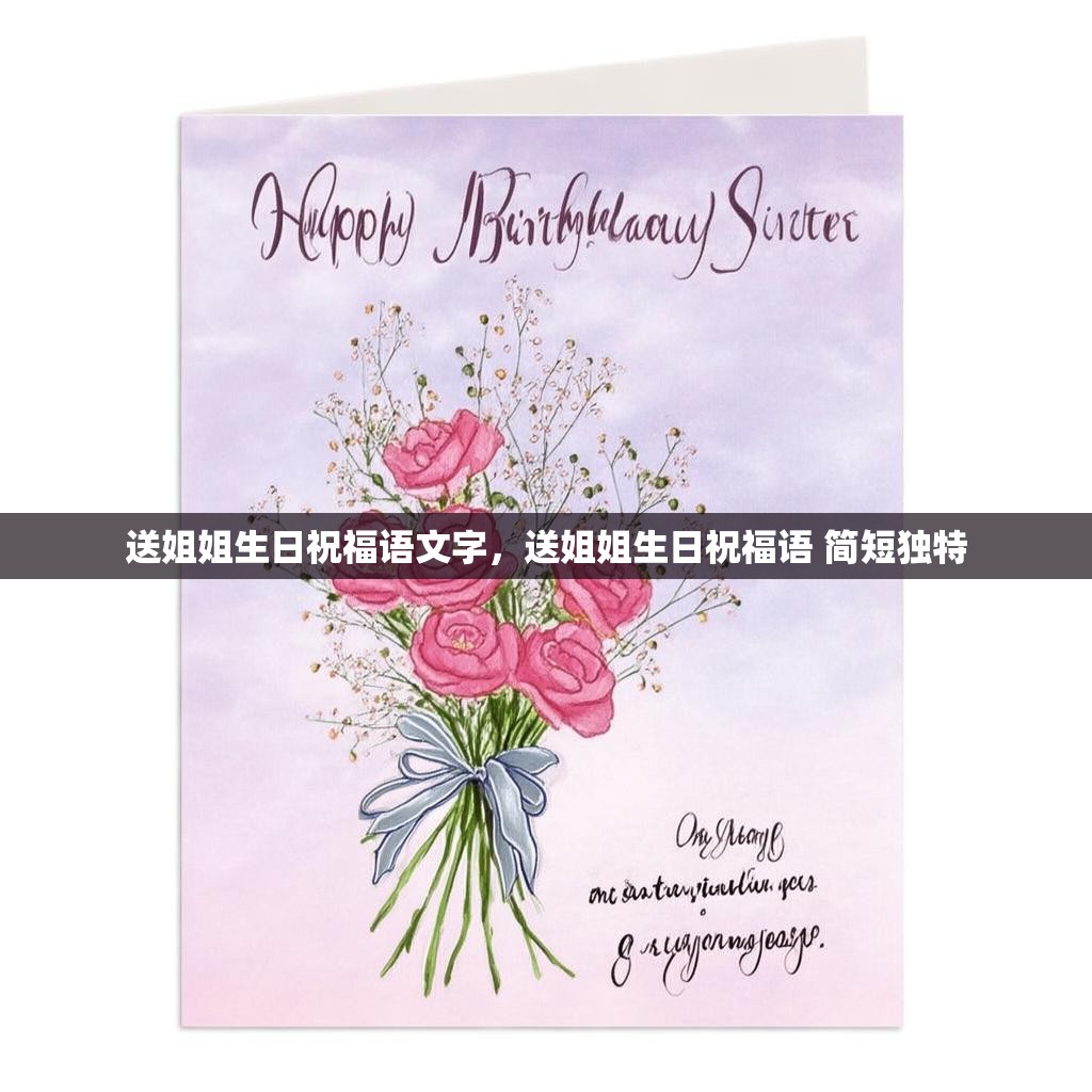 送姐姐生日祝福语文字，送姐姐生日祝福语 简短独特