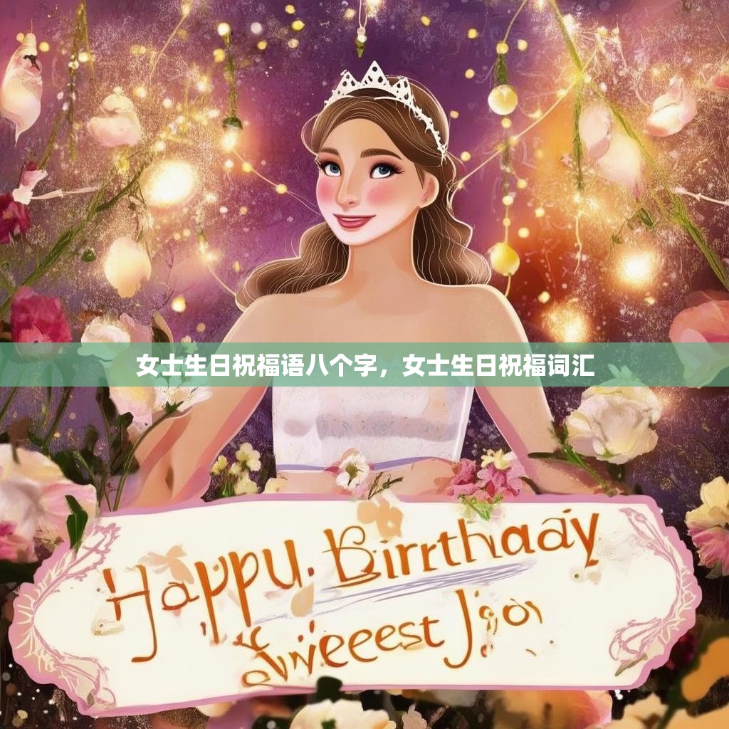 女士生日祝福语八个字，女士生日祝福词汇