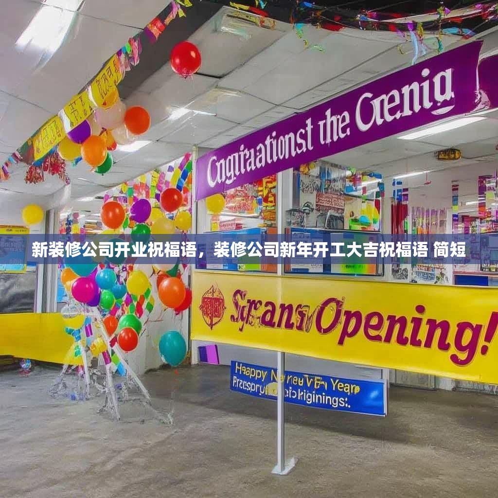 新装修公司开业祝福语,装修公司新年开工大吉祝福语 简短