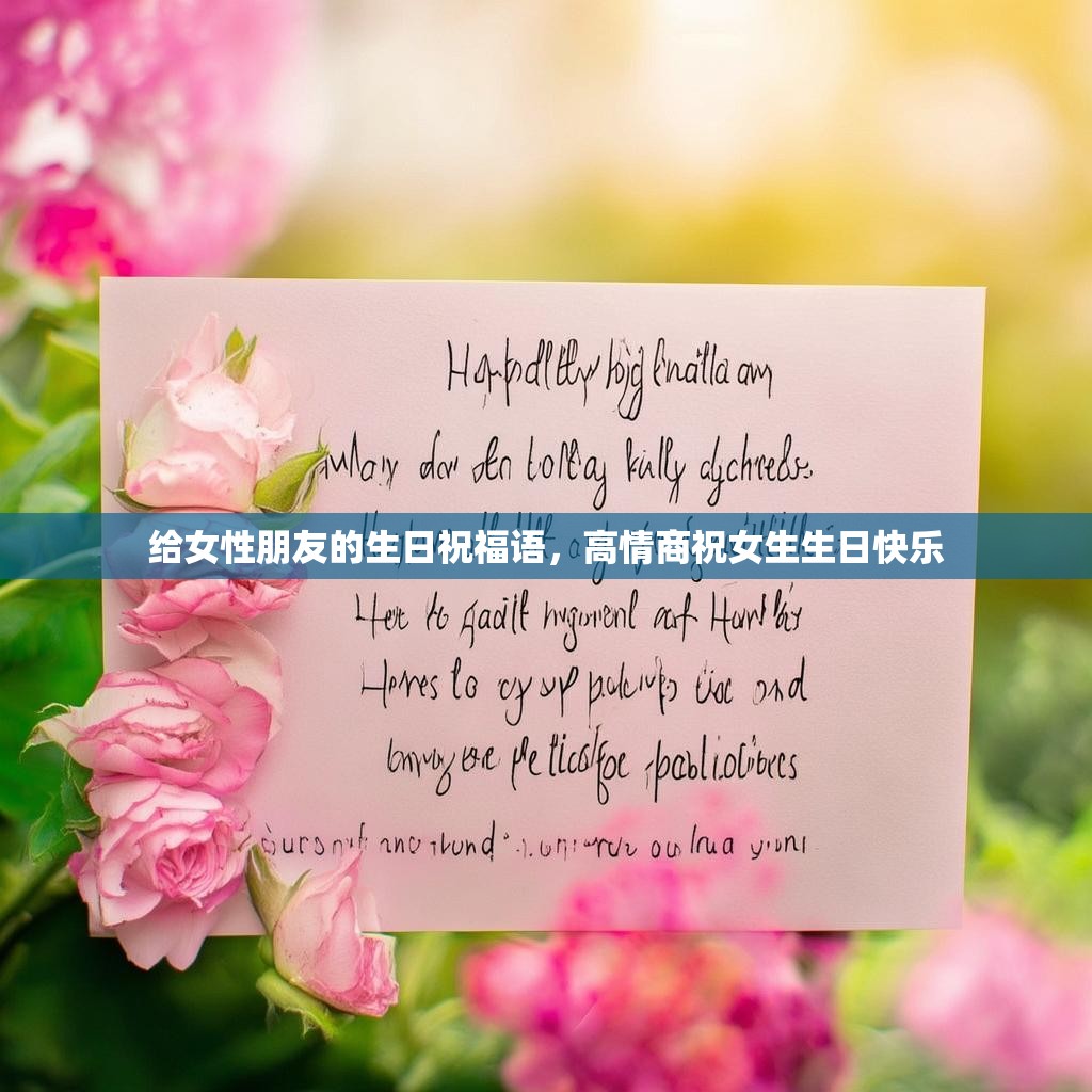 给女性朋友的生日祝福语,高情商祝女生生日快乐
