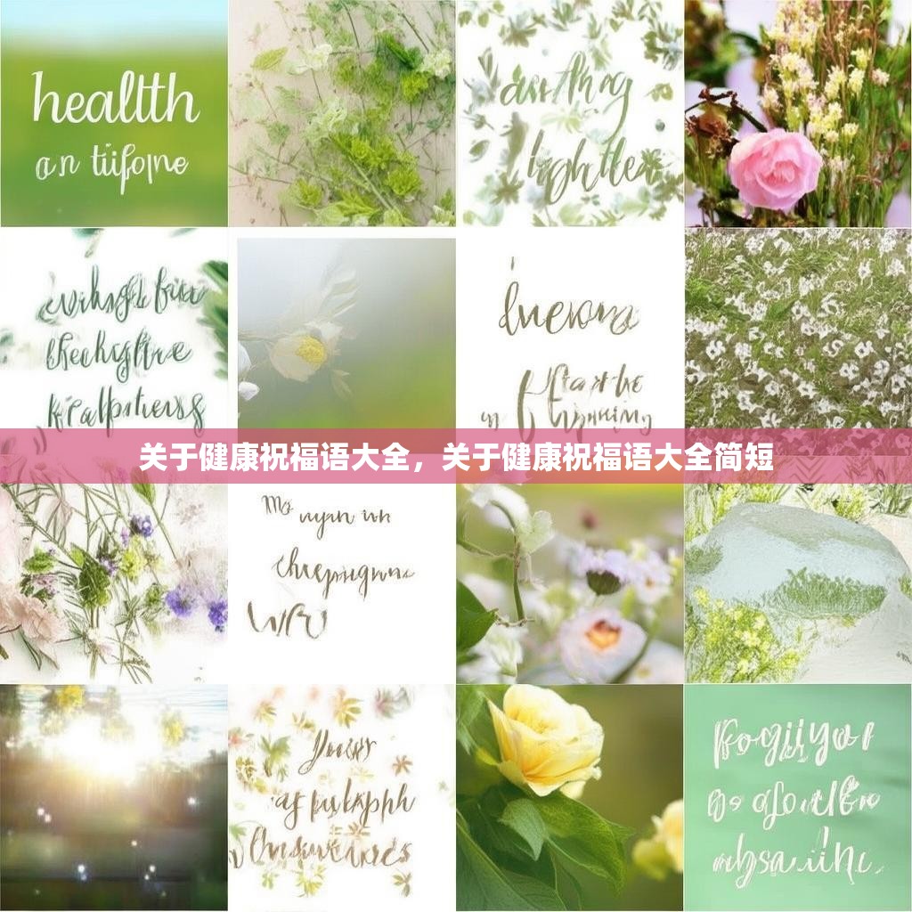 关于健康祝福语大全,关于健康祝福语大全简短