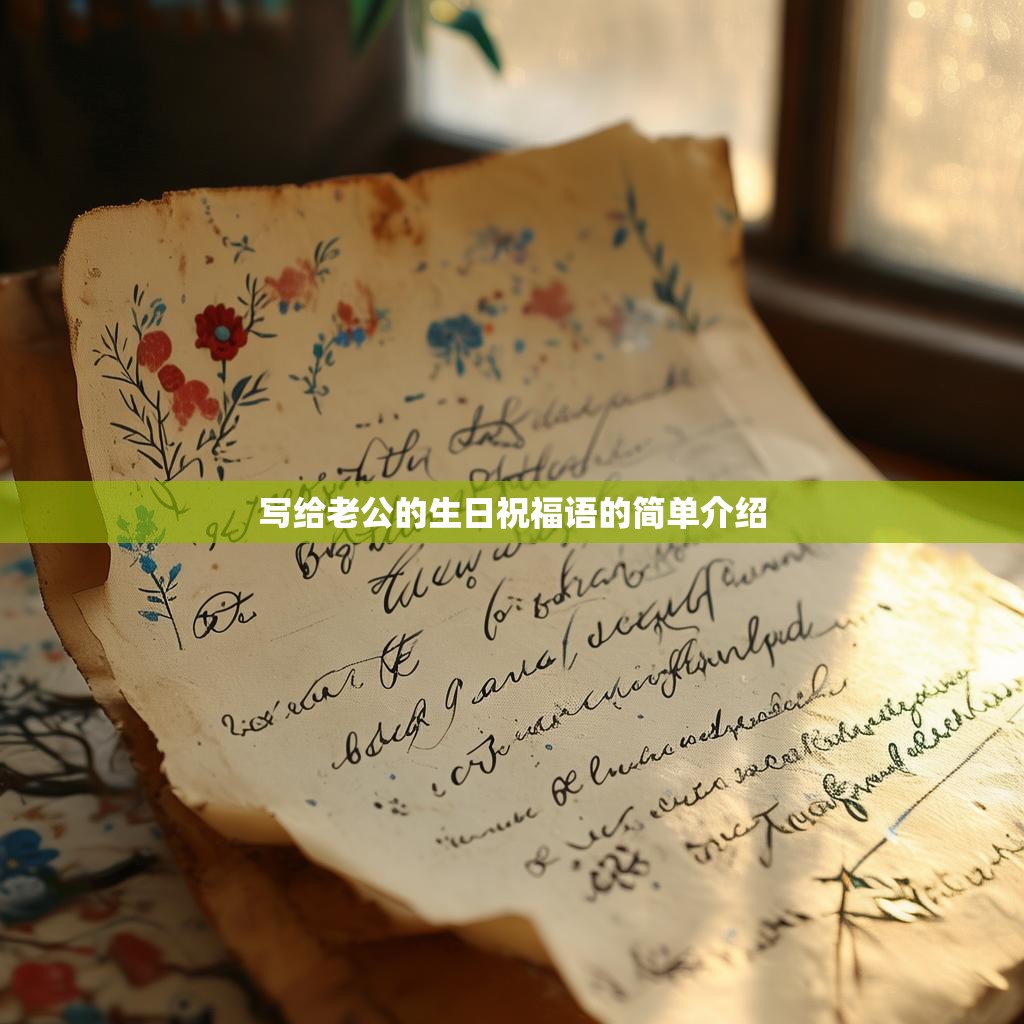 写给老公的生日祝福语的简单介绍