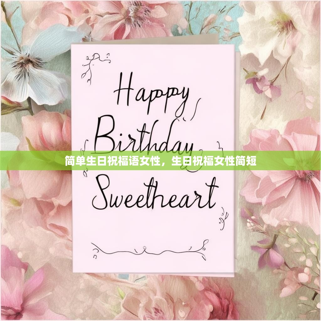 简单生日祝福语女性,生日祝福女性简短