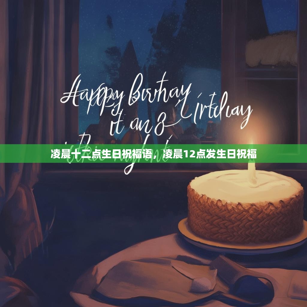 凌晨十二点生日祝福语,凌晨12点发生日祝福