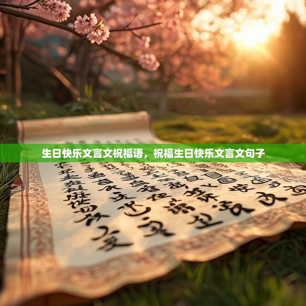 生日快乐文言文祝福语,祝福生日快乐文言文句子