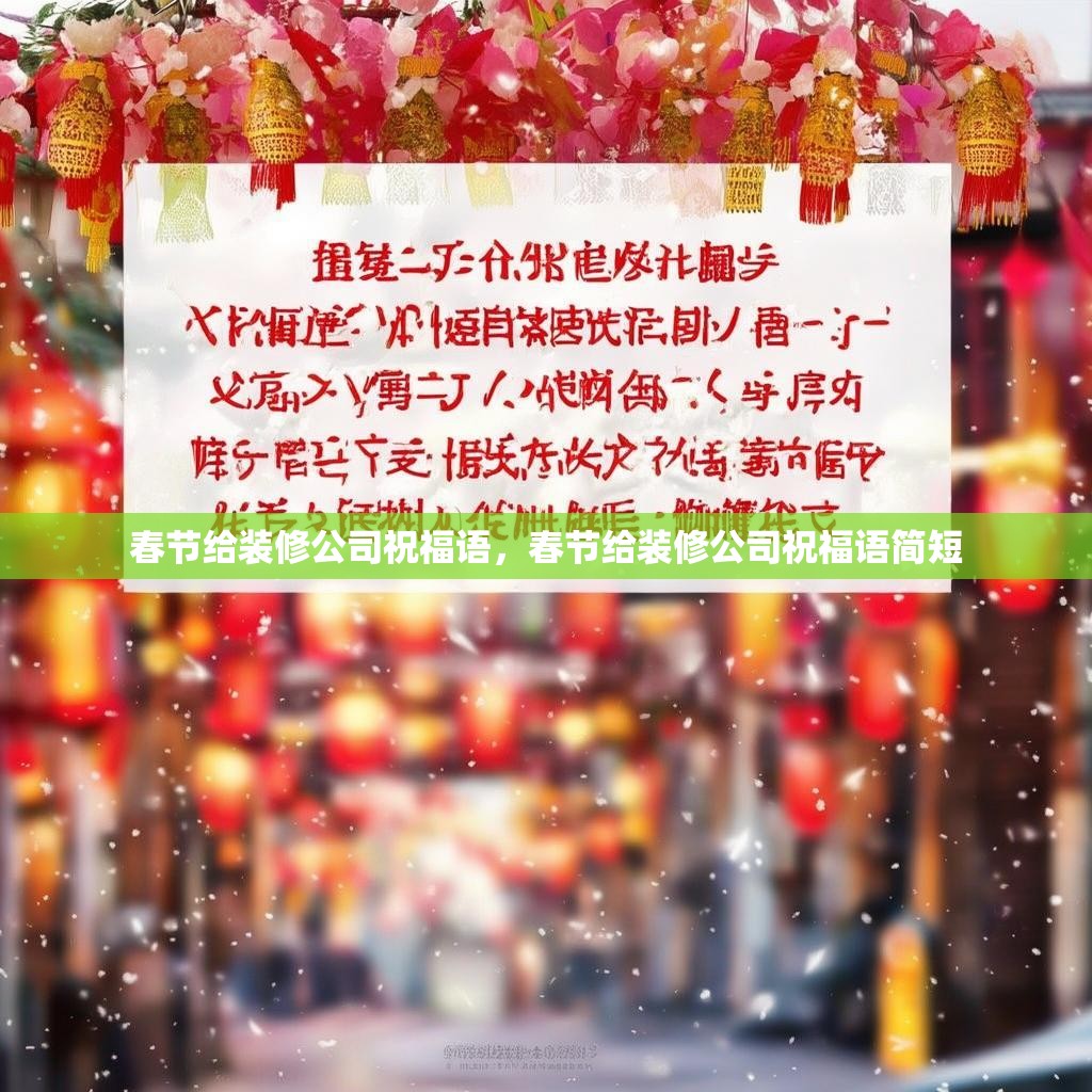 春节给装修公司祝福语,春节给装修公司祝福语简短