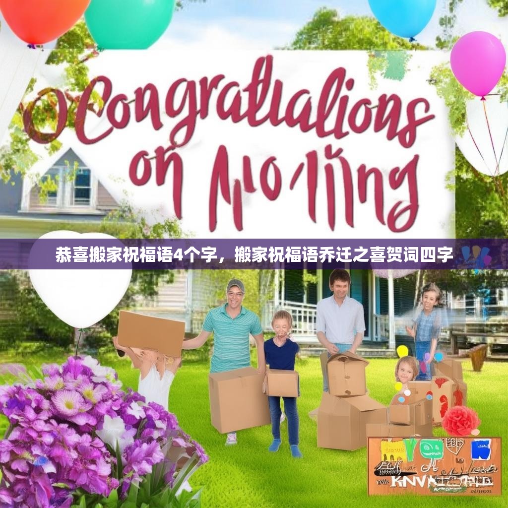 恭喜搬家祝福语4个字,搬家祝福语乔迁之喜贺词四字