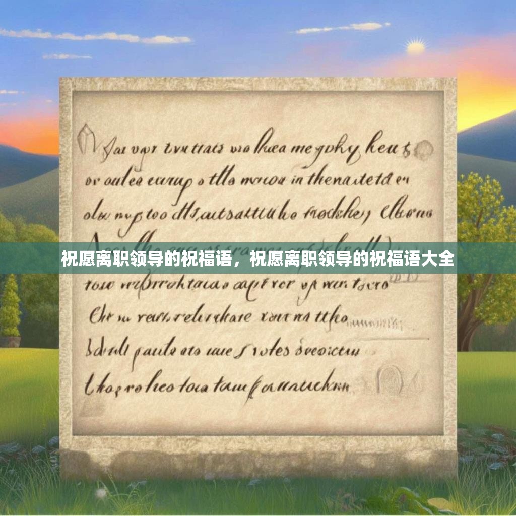 祝愿离职领导的祝福语,祝愿离职领导的祝福语大全