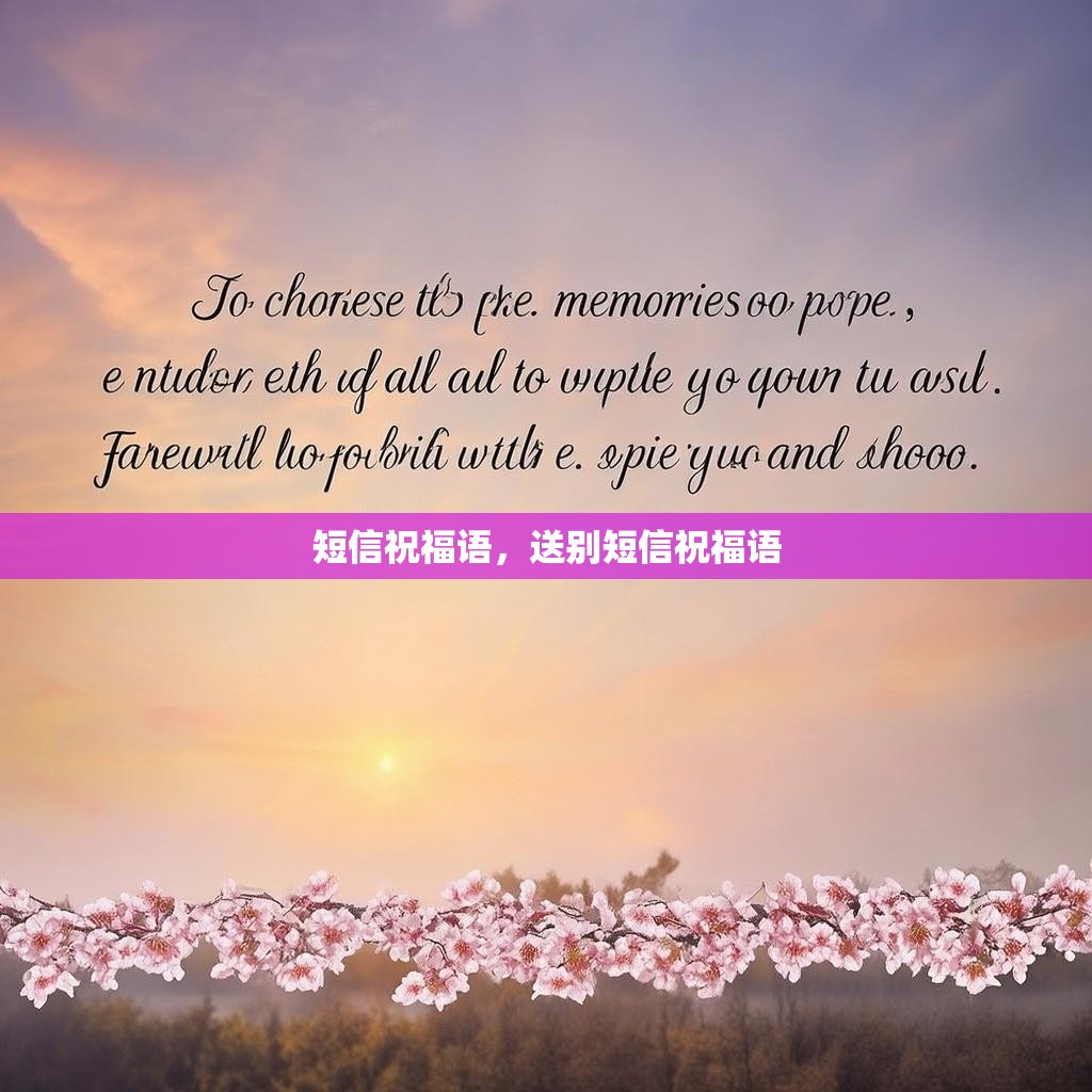 短信祝福语,送别短信祝福语