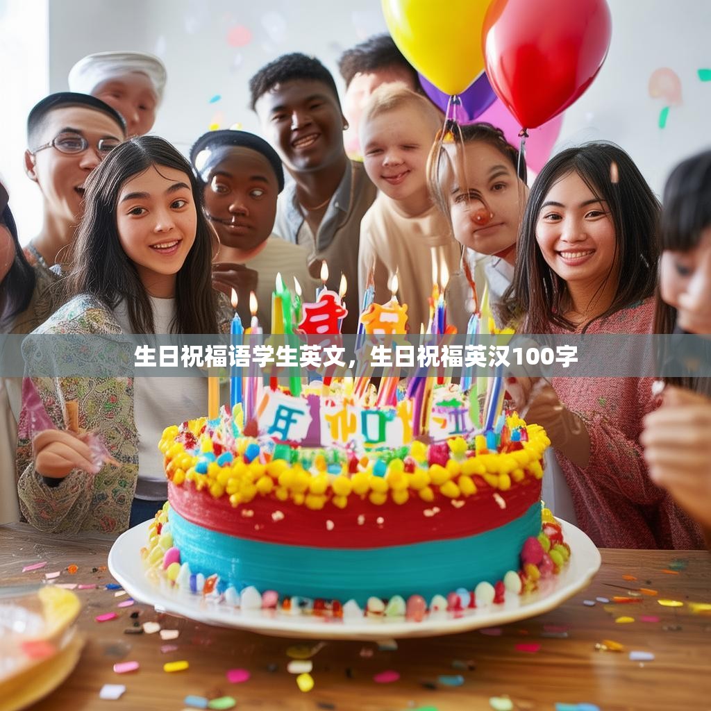 生日祝福语学生英文,生日祝福英汉100字