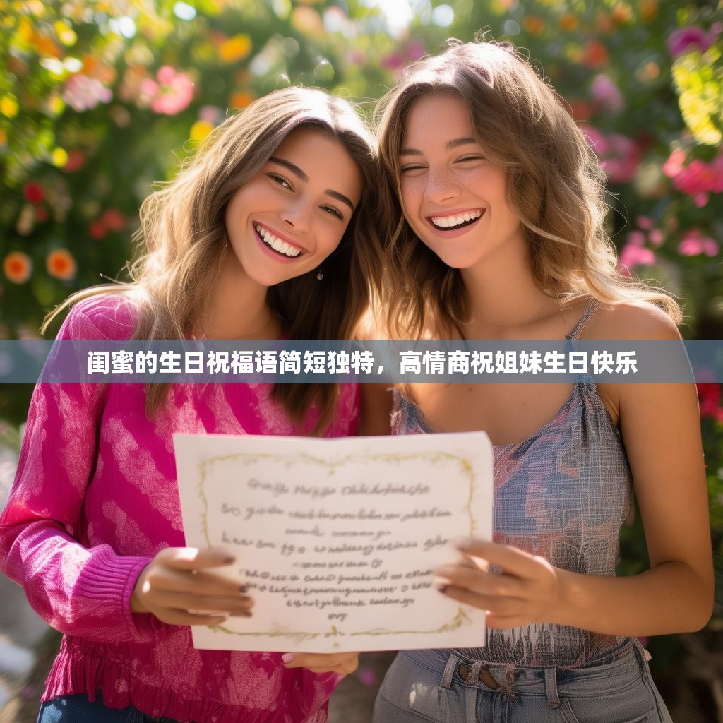 闺蜜的生日祝福语简短独特,高情商祝姐妹生日快乐
