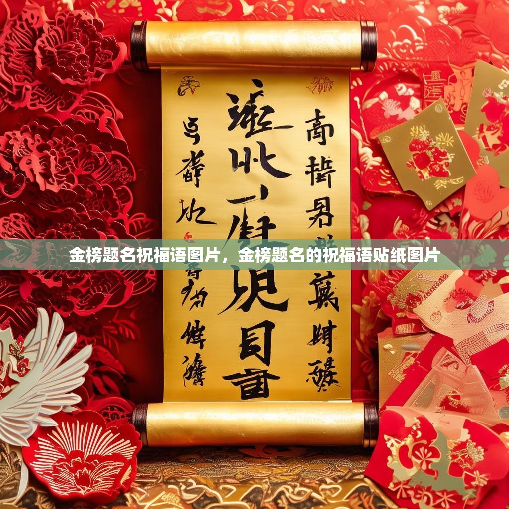 金榜题名祝福语图片,金榜题名的祝福语贴纸图片