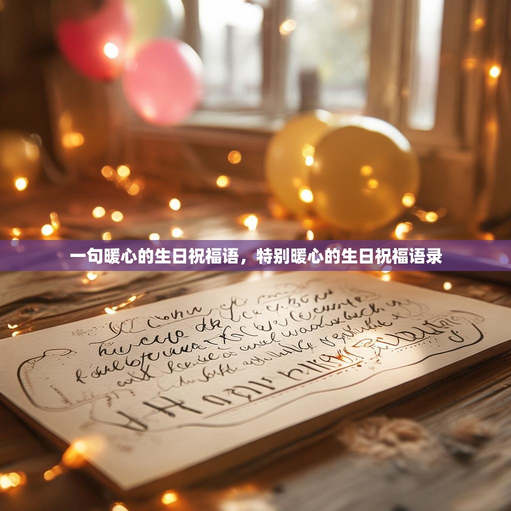 一句暖心的生日祝福语,特别暖心的生日祝福语录