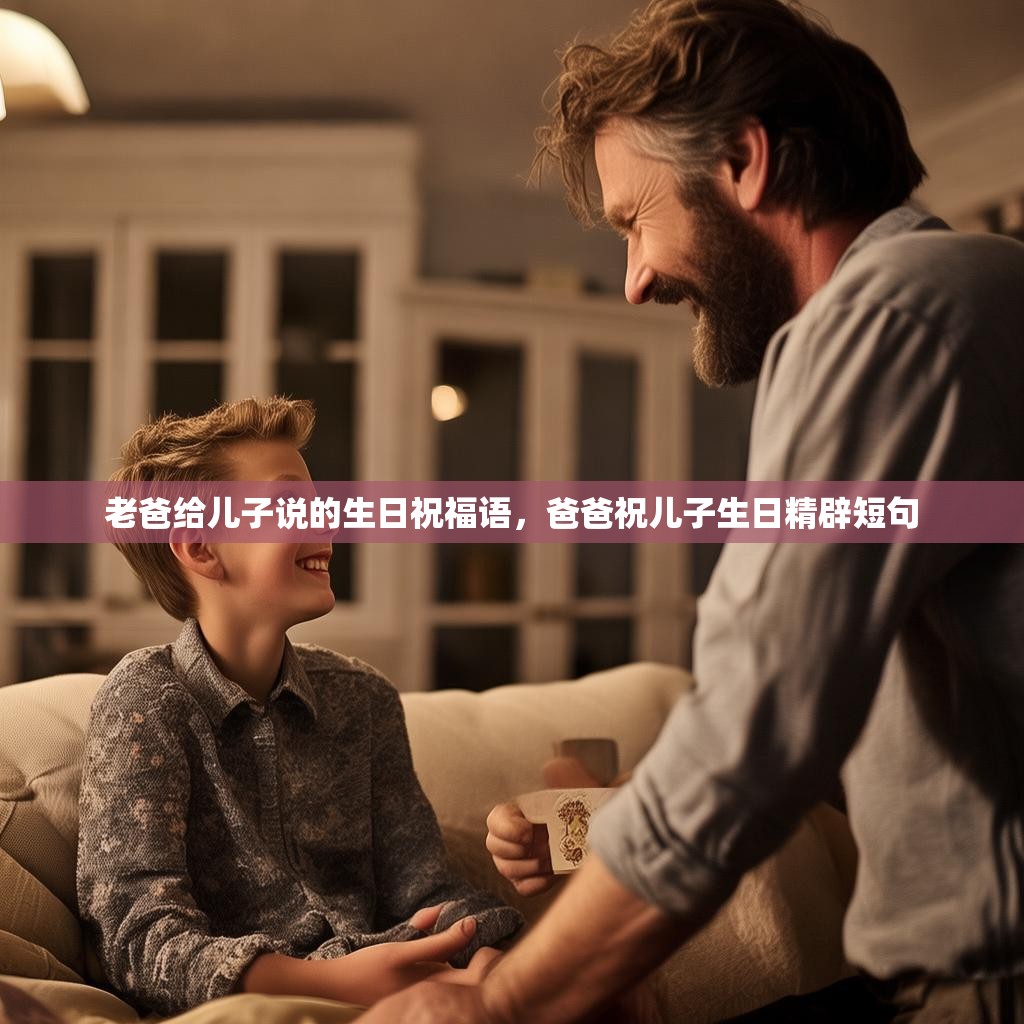老爸给儿子说的生日祝福语,爸爸祝儿子生日精辟短句