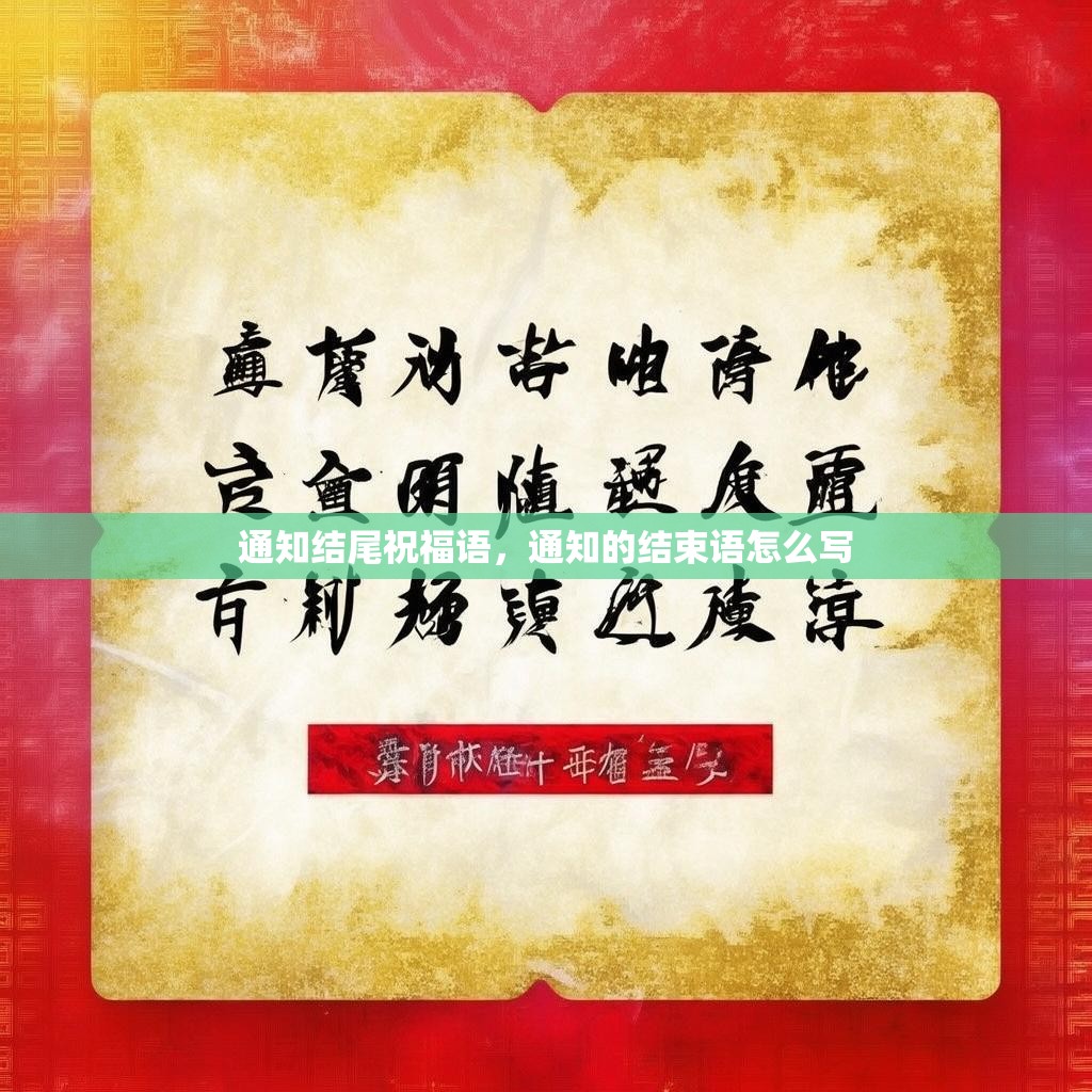 通知结尾祝福语,通知的结束语怎么写
