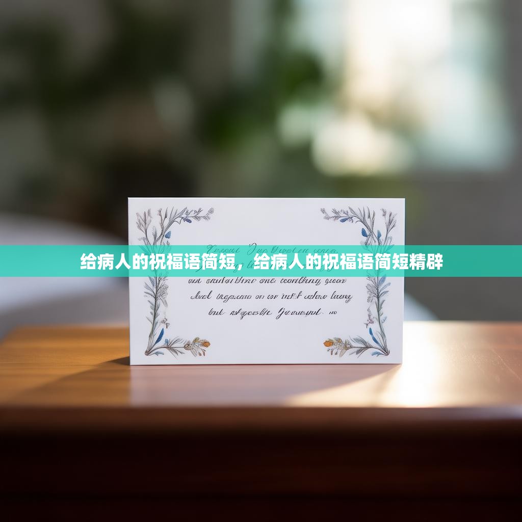给病人的祝福语简短,给病人的祝福语简短精辟