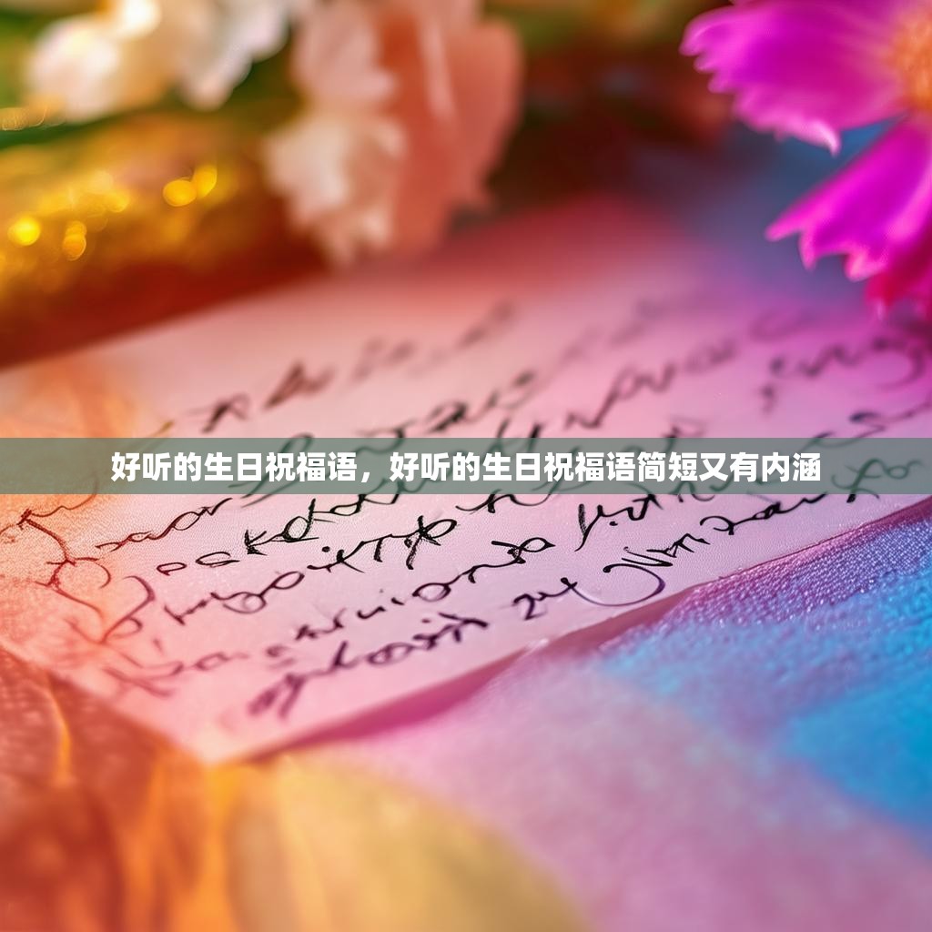 好听的生日祝福语,好听的生日祝福语简短又有内涵