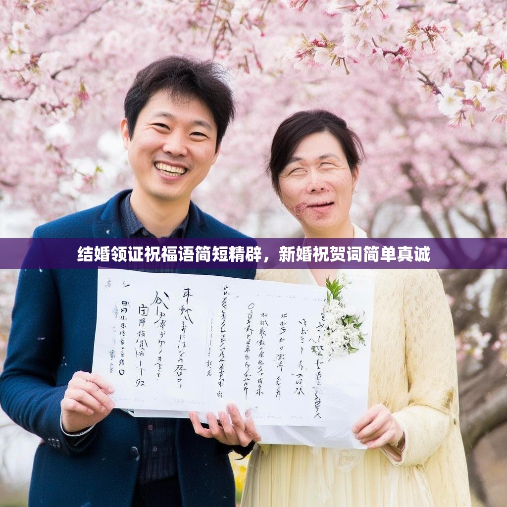 结婚领证祝福语简短精辟,新婚祝贺词简单真诚