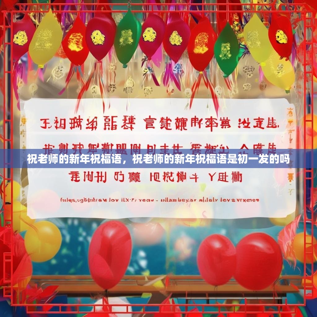 祝老师的新年祝福语,祝老师的新年祝福语是初一发的吗