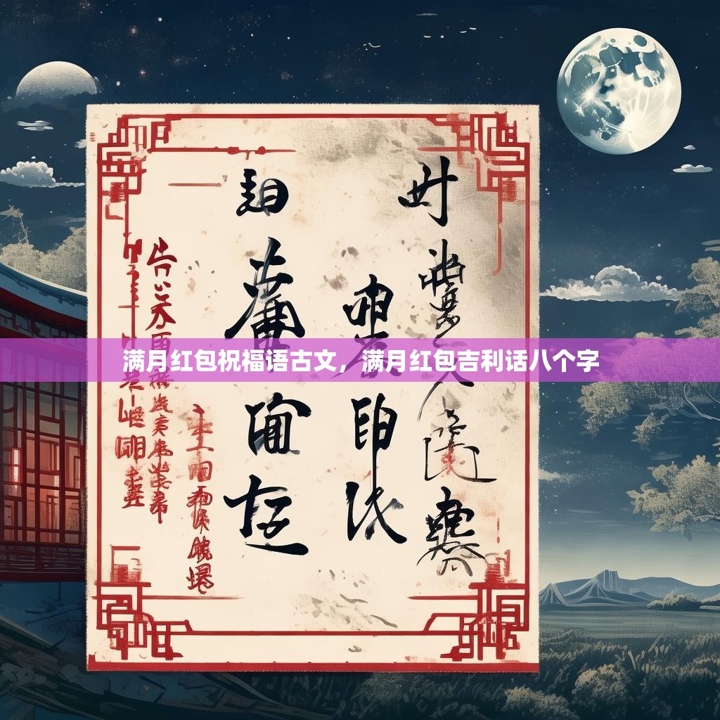 满月红包祝福语古文,满月红包吉利话八个字