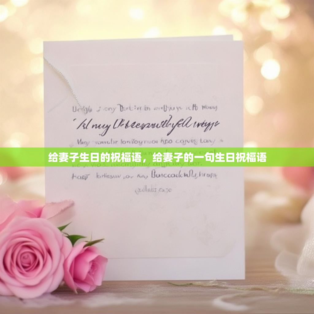 给妻子生日的祝福语,给妻子的一句生日祝福语