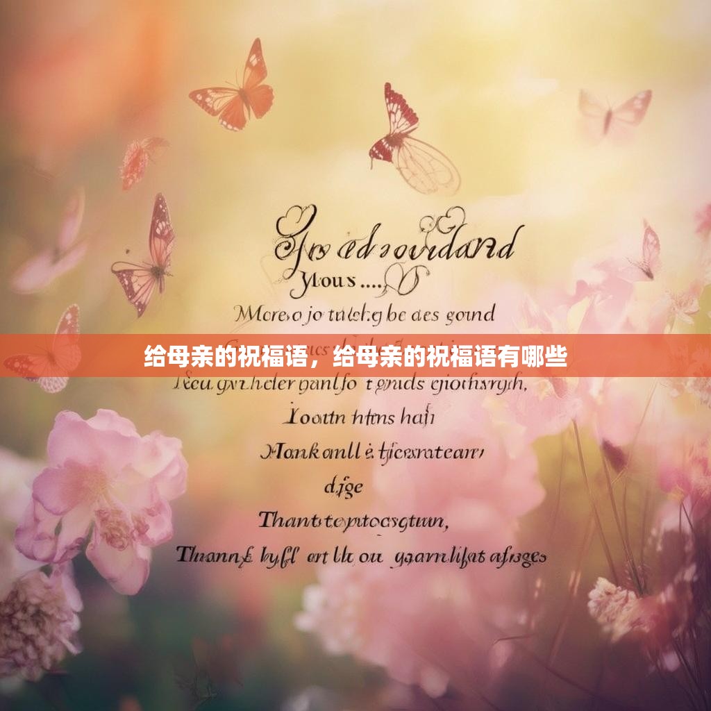给母亲的祝福语,给母亲的祝福语有哪些