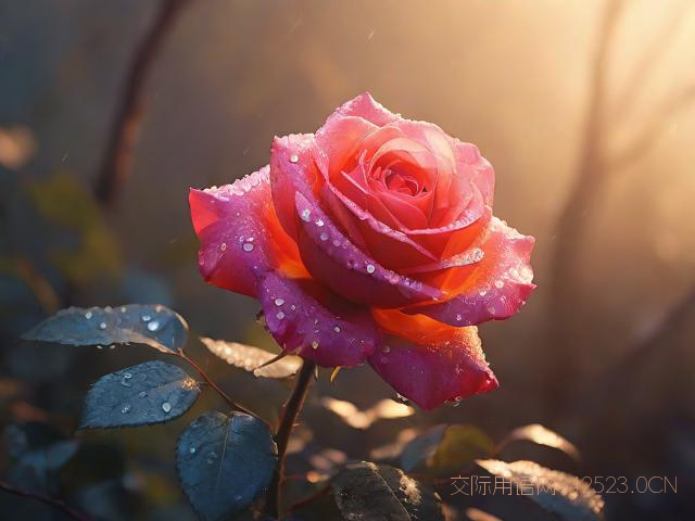 玫瑰花动态图祝福语,玫瑰花动态图片