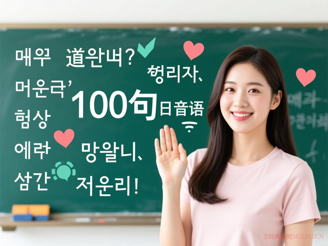 韩语基础日常用语，韩语100句日常用语发音