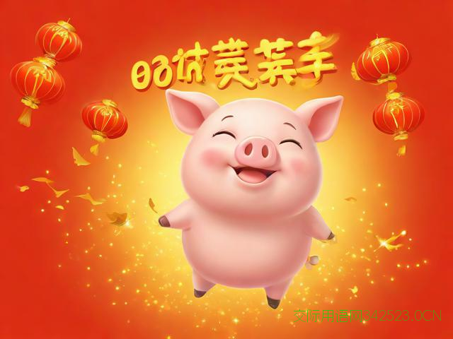2019猪年祝福语图片,2019猪年祝福语图片大全