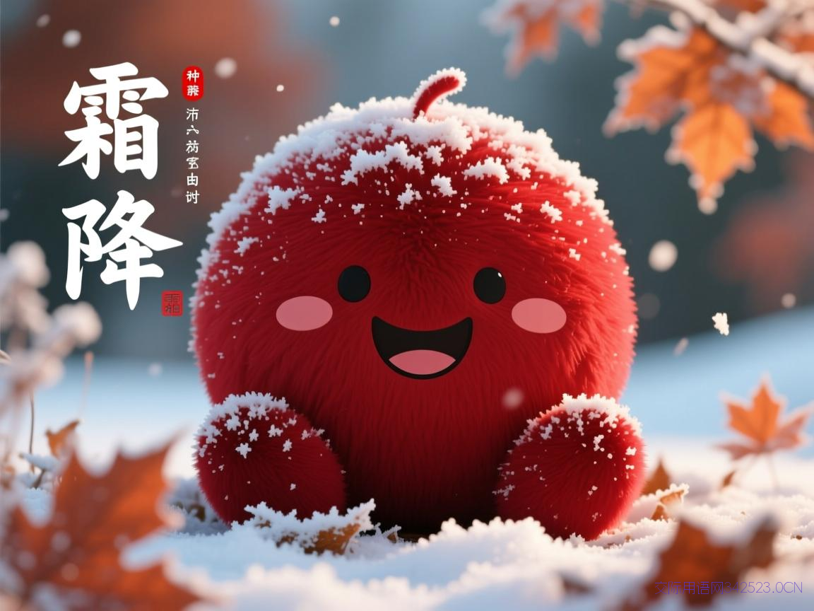 霜降祝福语句，霜降祝福短句