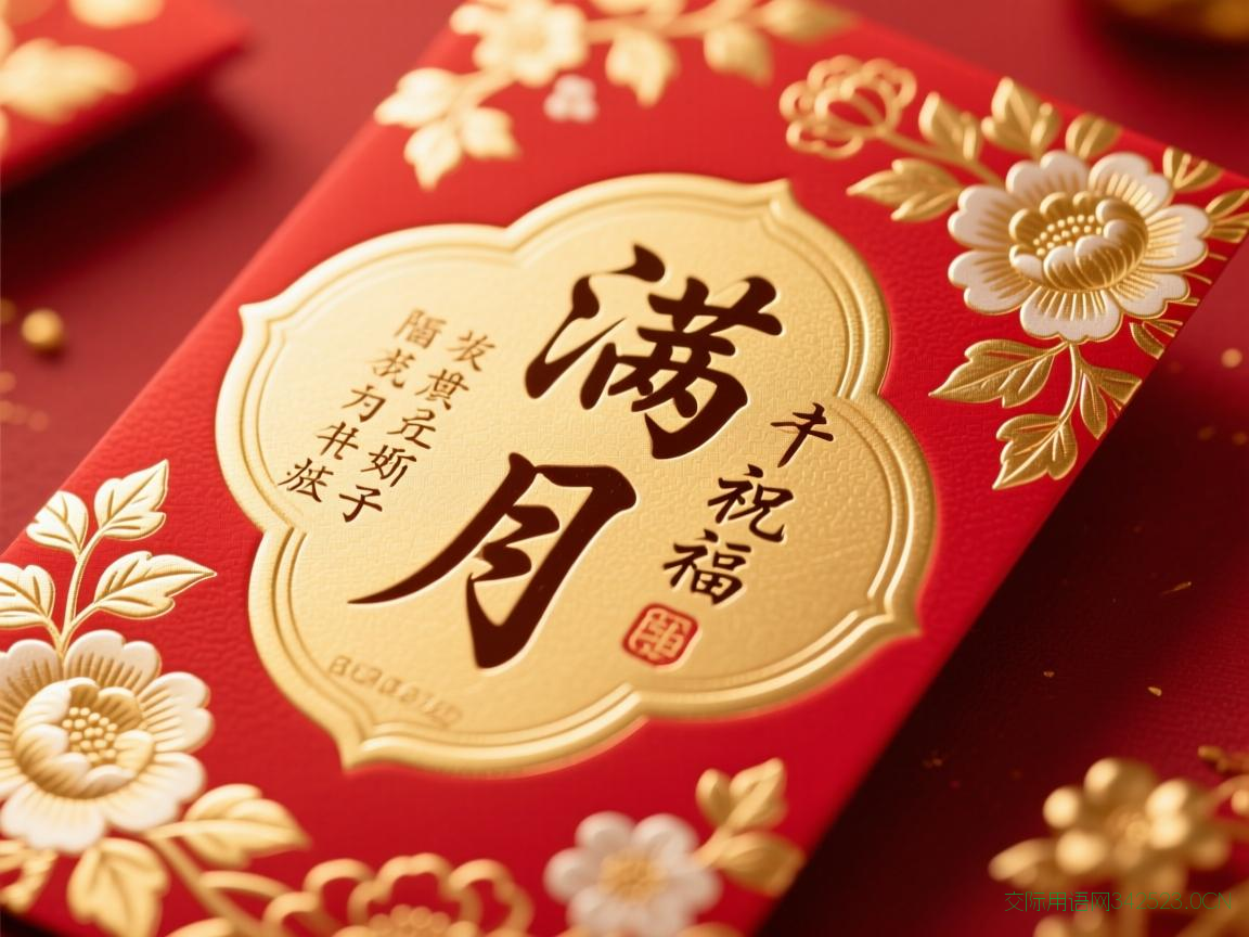 孩子满月祝福语红包图，孩子满月祝福语短句