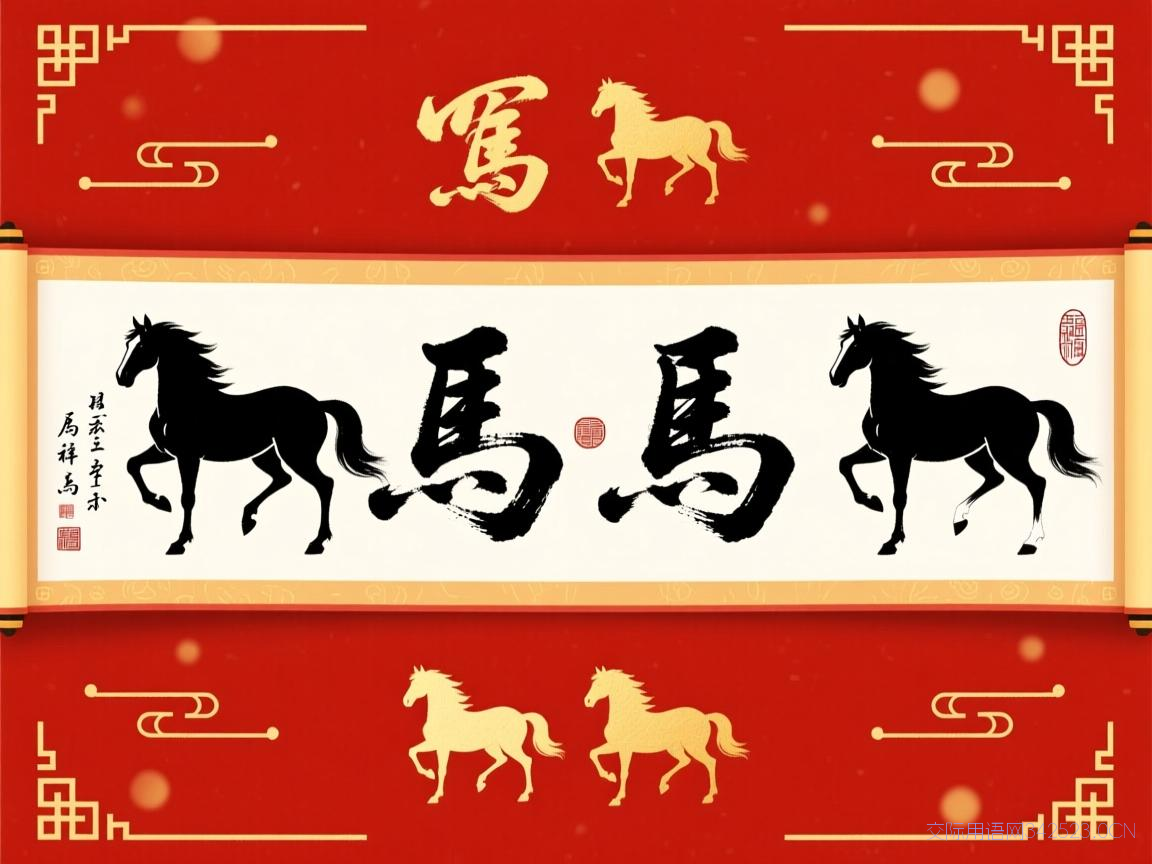 带有马的祝福语，带有马的祝福语四字